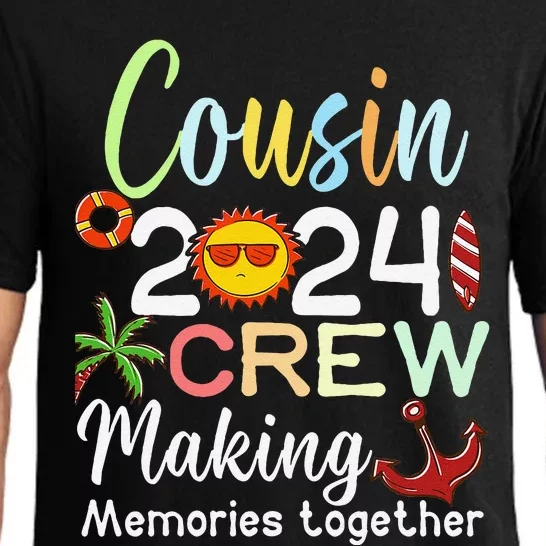 Cousin Crew 2024 Summer Vacation Beach Family Trips Matching Pajama Set