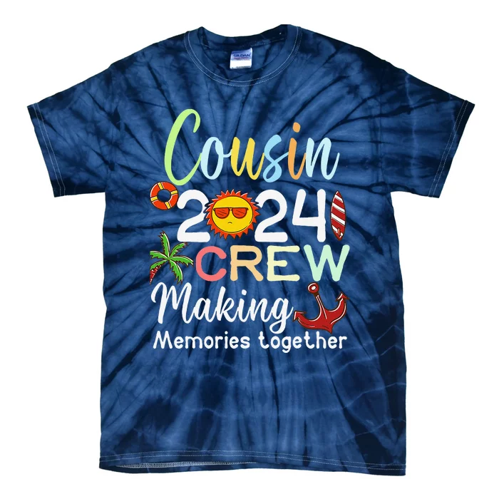 Cousin Crew 2024 Summer Vacation Beach Family Trips Matching Tie-Dye T-Shirt