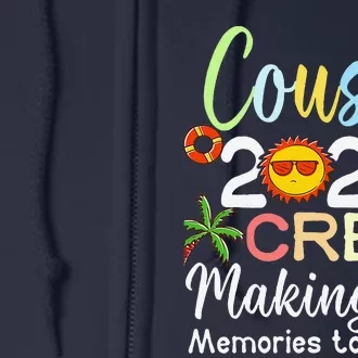 Cousin Crew 2024 Summer Vacation Beach Family Trips Matching Full Zip Hoodie