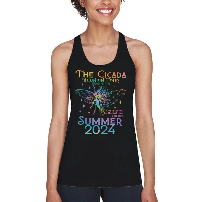 Cicada Concert 2024 Reunion Cicada Women's Racerback Tank