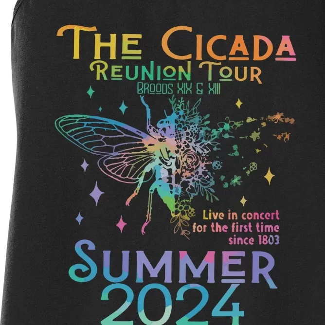 Cicada Concert 2024 Reunion Cicada Women's Racerback Tank