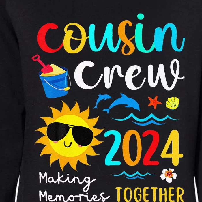 Cousin Crew 2024 Summer Vacation Beach Family Trips Matching Womens California Wash Sweatshirt