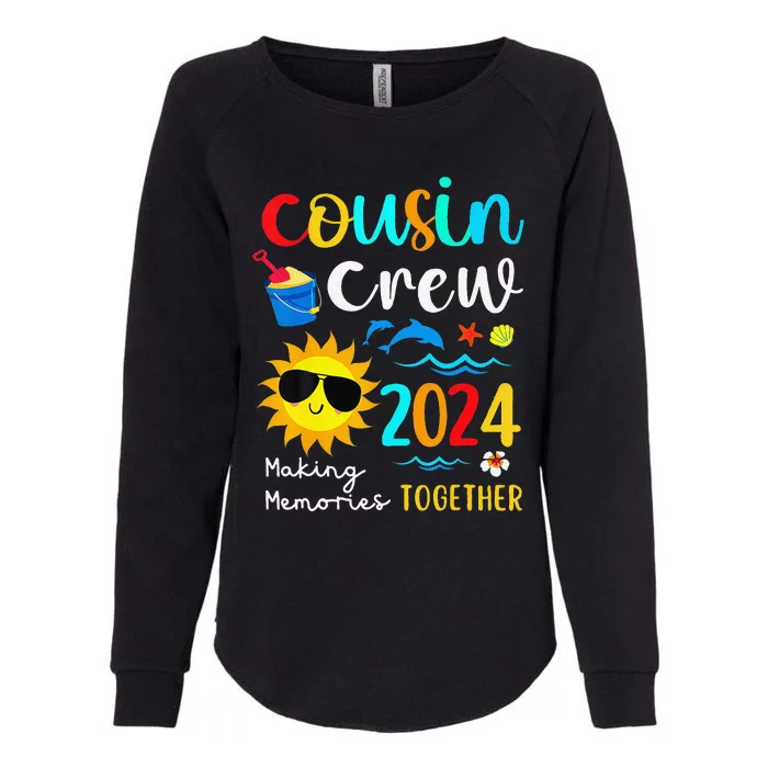 Cousin Crew 2024 Summer Vacation Beach Family Trips Matching Womens California Wash Sweatshirt