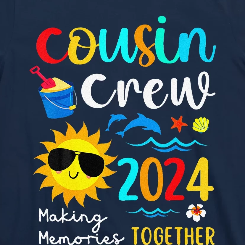 Cousin Crew 2024 Summer Vacation Beach Family Trips Matching T-Shirt