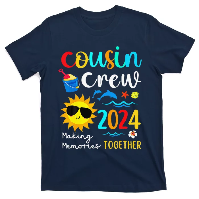 Cousin Crew 2024 Summer Vacation Beach Family Trips Matching T-Shirt