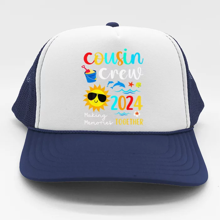 Cousin Crew 2024 Summer Vacation Beach Family Trips Matching Trucker Hat