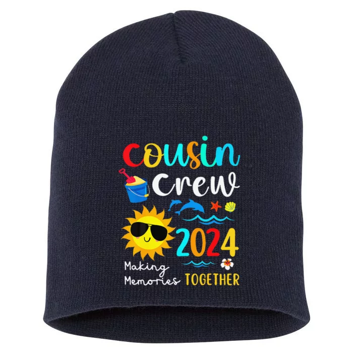 Cousin Crew 2024 Summer Vacation Beach Family Trips Matching Short Acrylic Beanie