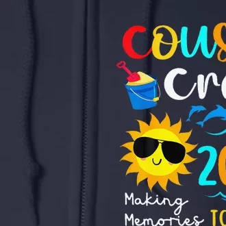 Cousin Crew 2024 Summer Vacation Beach Family Trips Matching Full Zip Hoodie