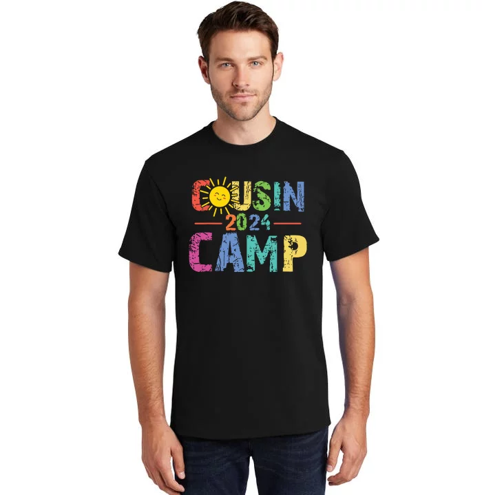 Cousin Camp 2024 Family Vacation Summer Camping Crew Cute Tall T-Shirt