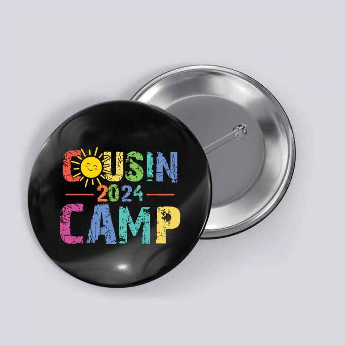 Cousin Camp 2024 Family Vacation Summer Camping Crew Cute Button