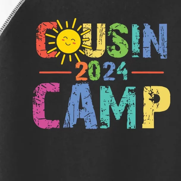 Cousin Camp 2024 Family Vacation Summer Camping Crew Cute Toddler Fine Jersey T-Shirt