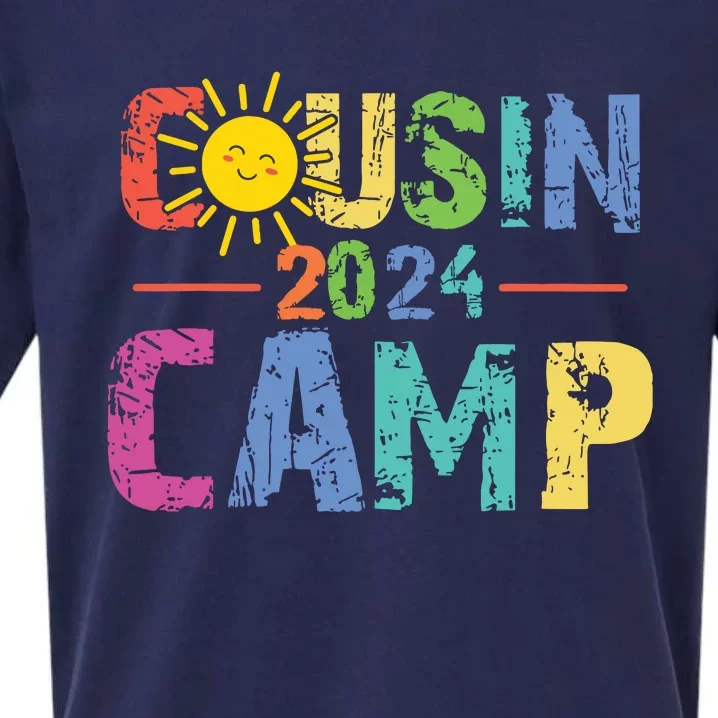 Cousin Camp 2024 Family Vacation Summer Camping Crew Cute Sueded Cloud Jersey T-Shirt