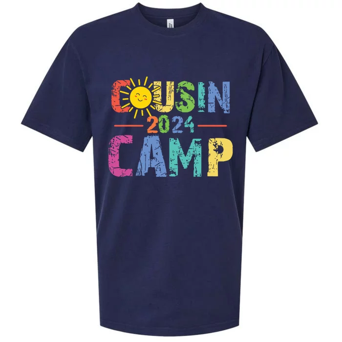 Cousin Camp 2024 Family Vacation Summer Camping Crew Cute Sueded Cloud Jersey T-Shirt