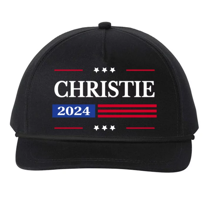 Chris Christie 2024 For President American Snapback Five-Panel Rope Hat