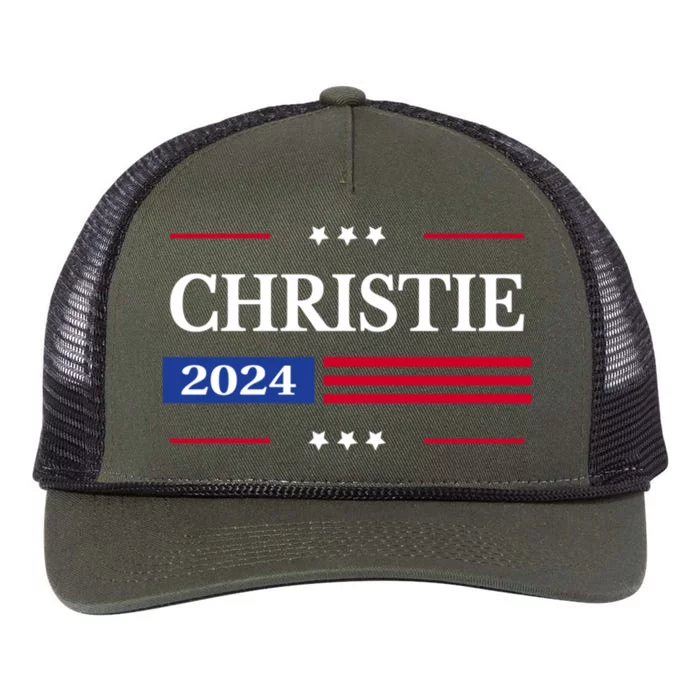 Chris Christie 2024 For President American Retro Rope Trucker Hat Cap