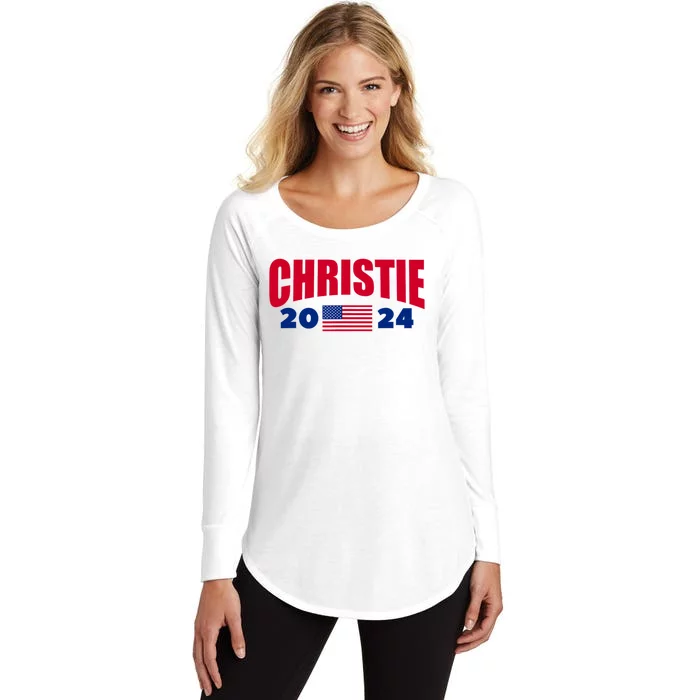 Chris Christie 2024 For President American Women's Perfect Tri Tunic Long Sleeve Shirt