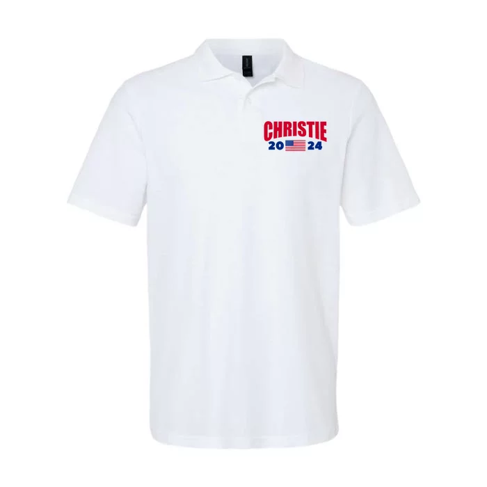 Chris Christie 2024 For President American Softstyle Adult Sport Polo