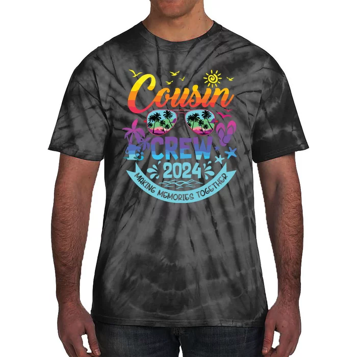 Cousin Crew 2024 Summer Vacation Beach Family Trips Matching Tie-Dye T-Shirt