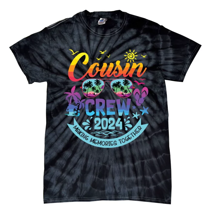 Cousin Crew 2024 Summer Vacation Beach Family Trips Matching Tie-Dye T-Shirt