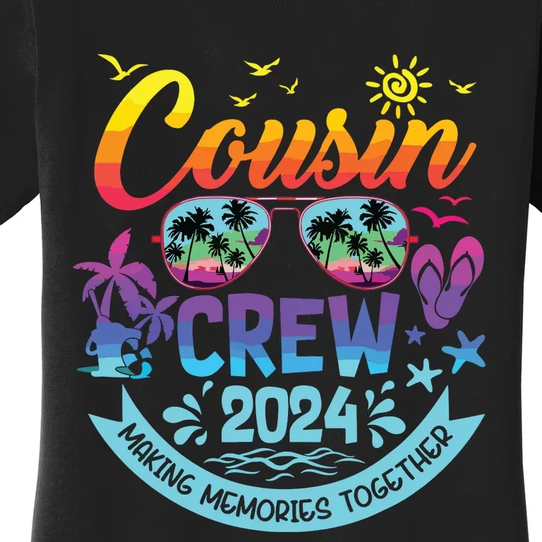 Cousin Crew 2024 Summer Vacation Beach Family Trips Matching Women's T-Shirt