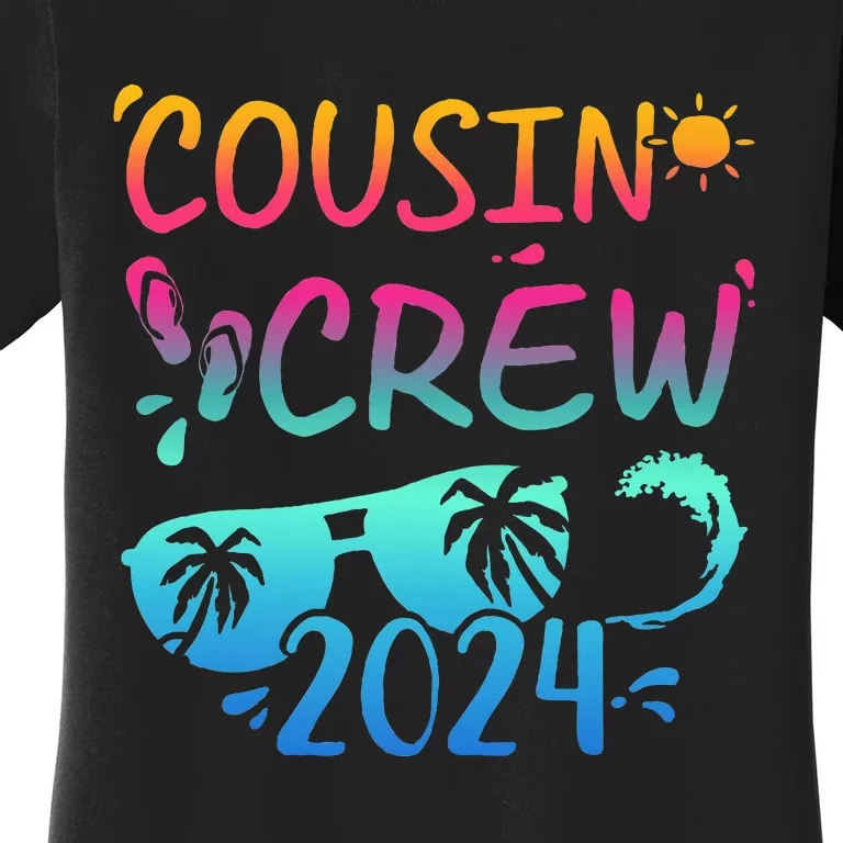 Cousin Crew 2024 For Summer Vacation Holiday Family Camp Women's T-Shirt