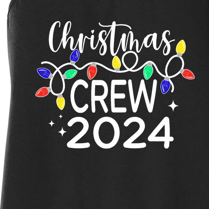 Christmas Crew 2024 Family Christmas Pajamas Xmas Matching Women's Racerback Tank