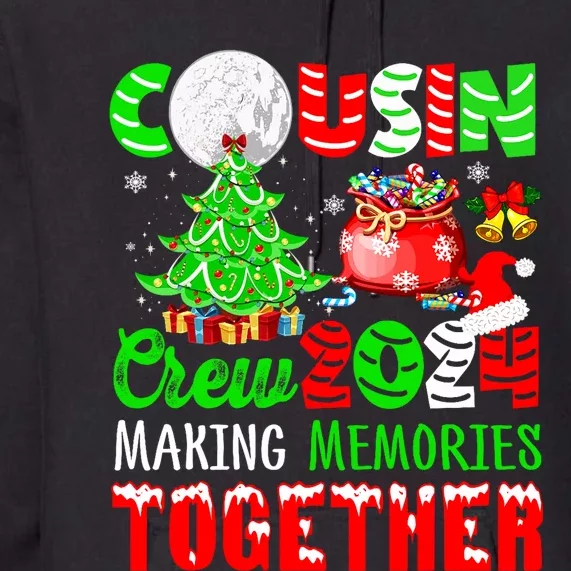 Cousin Crew 2024 Christmas Memories Together Matching Family Premium Hoodie