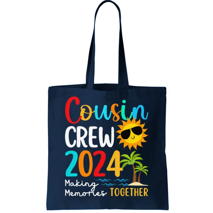 Cousin Crew 2024 Summer Vacation Beach Family Trips Matching Tote Bag