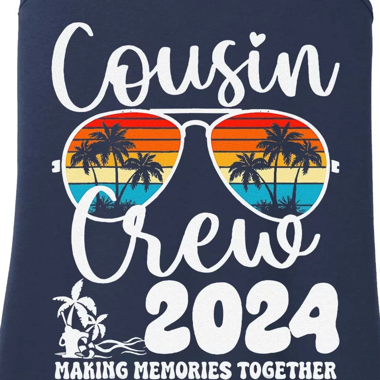 Cousin Crew 2024 Summer Vacation Beach Family Trips Matching Ladies Essential Tank