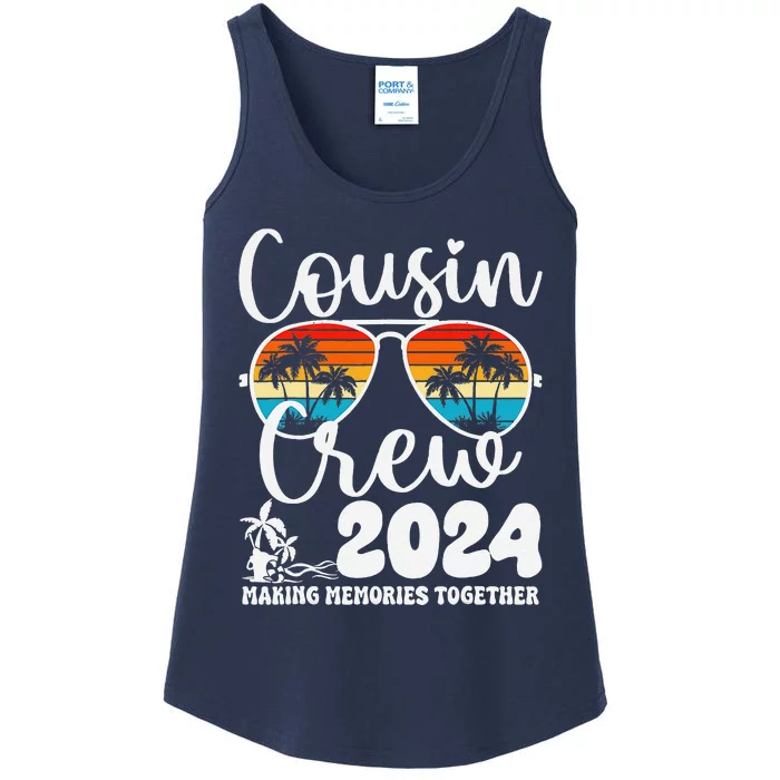 Cousin Crew 2024 Summer Vacation Beach Family Trips Matching Ladies Essential Tank