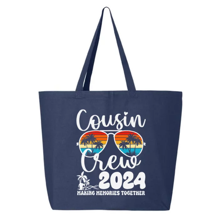 Cousin Crew 2024 Summer Vacation Beach Family Trips Matching 25L Jumbo Tote