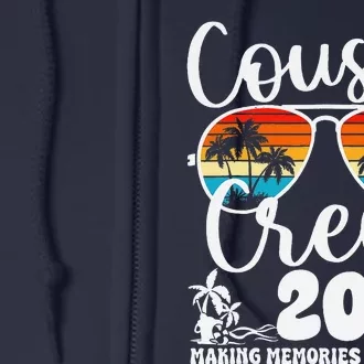 Cousin Crew 2024 Summer Vacation Beach Family Trips Matching Full Zip Hoodie