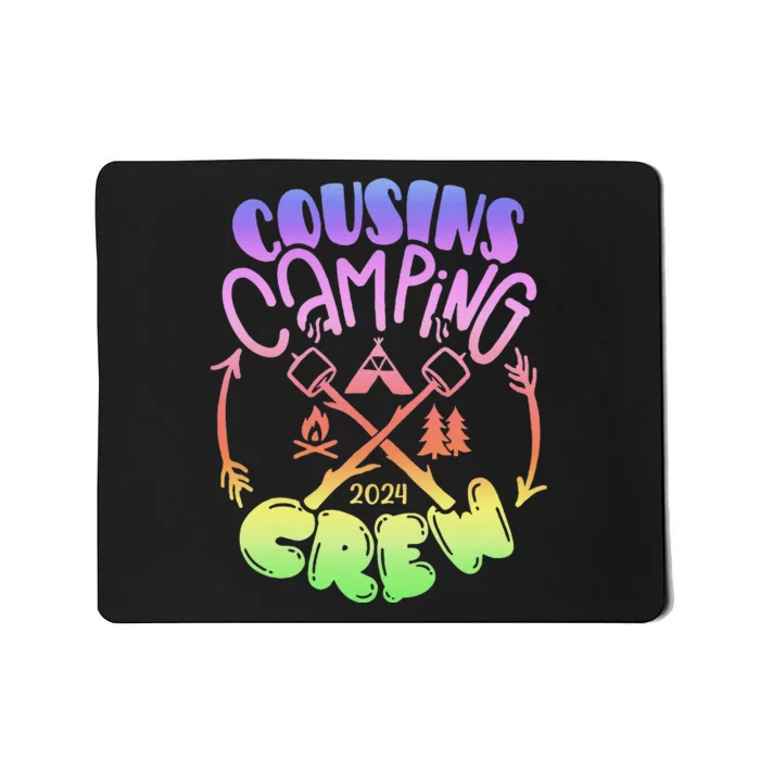 Cousin Camping 2024 Crew Tie Dye Mousepad