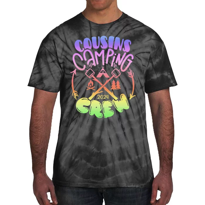 Cousin Camping 2024 Crew Tie Dye Tie-Dye T-Shirt