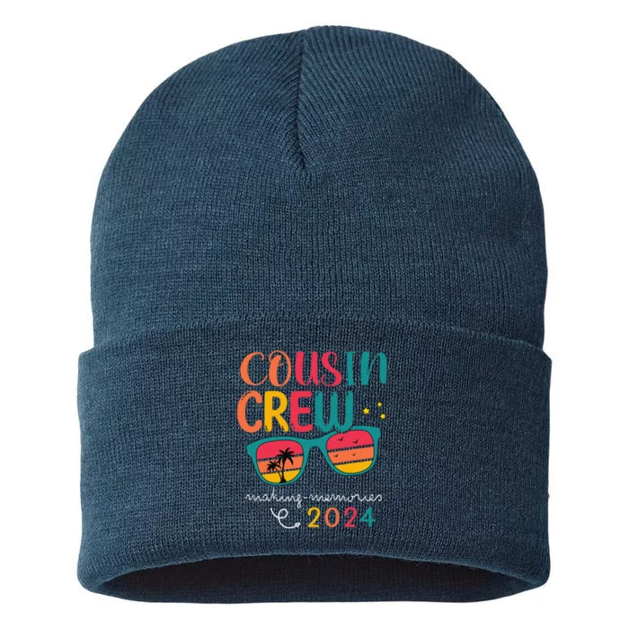 Cousin Crew 2024 Family Reunion Making Memories Matching Sustainable Knit Beanie