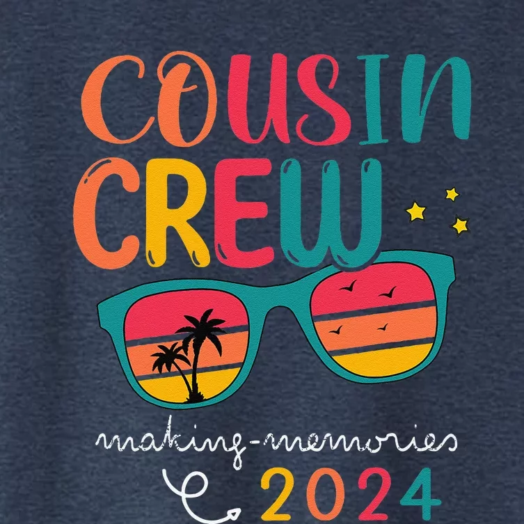 Cousin Crew 2024 Family Reunion Making Memories Matching Women's Crop Top Tee