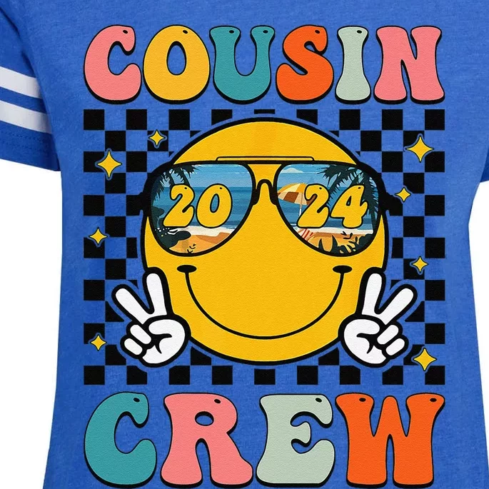 Cousin Crew 2024 Family Vacation Summer Beach Enza Ladies Jersey Football T-Shirt