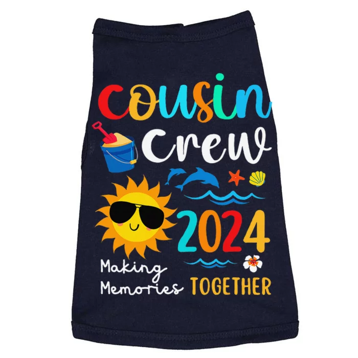 Cousin Crew 2024 Summer Vacation Beach Family Trips Matching Doggie Tank