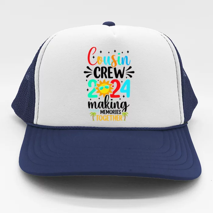 Cousin Crew 2024 Summer Vacation Beach Family Trips Matching Trucker Hat