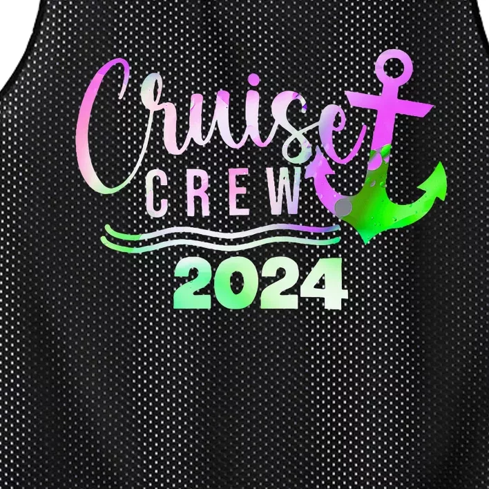 Cruise Crew 2024 Vacation Trip Sailing Squad Mesh Reversible Basketball Jersey Tank