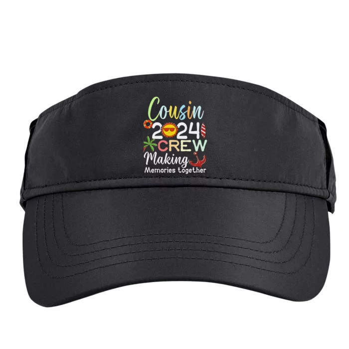 Cousin Crew 2024 Summer Vacation Beach Family Trips Matching Adult Drive Performance Visor