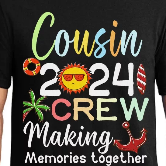 Cousin Crew 2024 Summer Vacation Beach Family Trips Matching Pajama Set