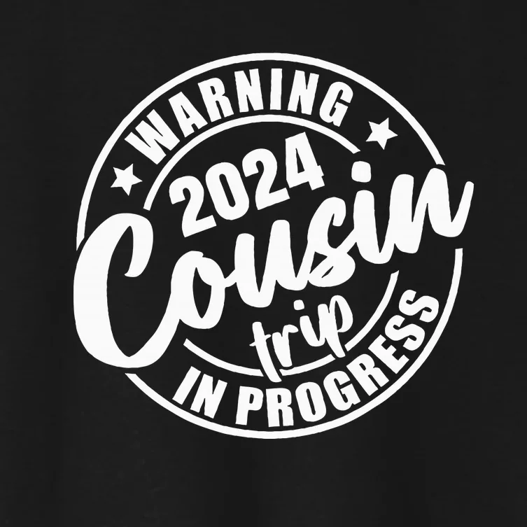 Cousin Crew 2024 Family Reunion Trip Weekend Vacation Women's Crop Top Tee