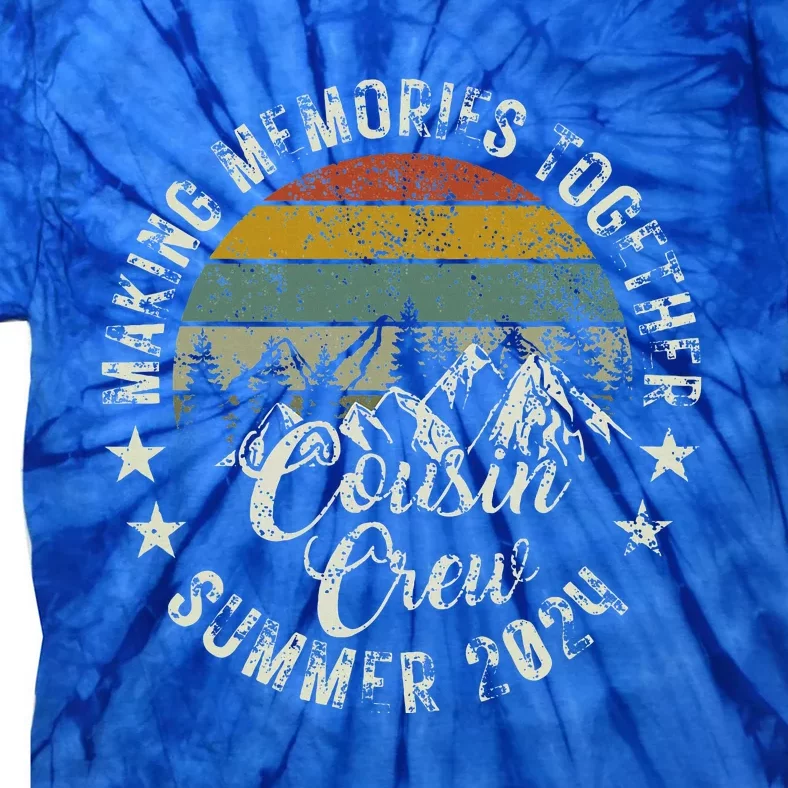 Cousin Crew 2024 Summer Vacation Beach Family Trips Matching Tie-Dye T-Shirt