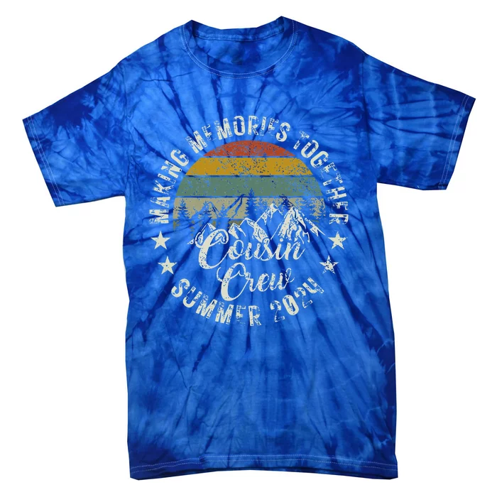 Cousin Crew 2024 Summer Vacation Beach Family Trips Matching Tie-Dye T-Shirt