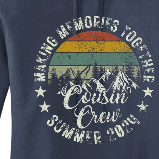 Cousin Crew 2024 Summer Vacation Beach Family Trips Matching Women's Pullover Hoodie