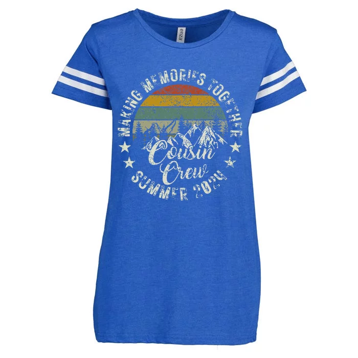 Cousin Crew 2024 Summer Vacation Beach Family Trips Matching Enza Ladies Jersey Football T-Shirt