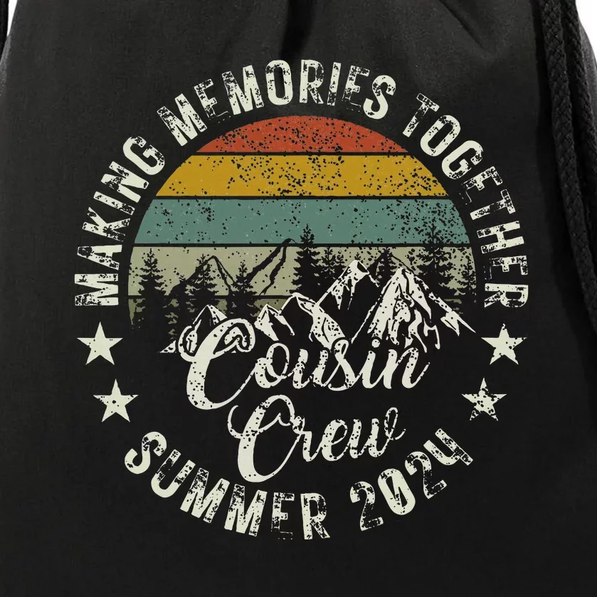 Cousin Crew 2024 Summer Vacation Beach Family Trips Matching Drawstring Bag