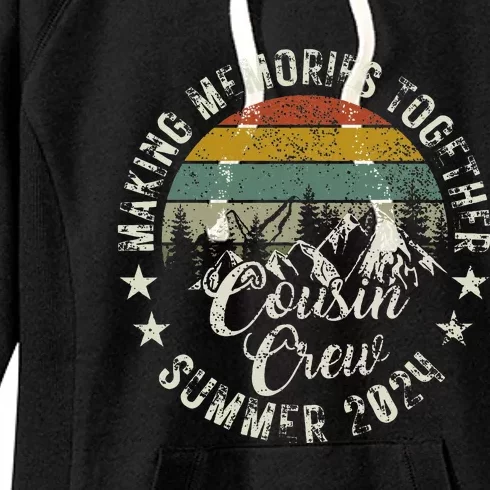 Cousin Crew 2024 Summer Vacation Beach Family Trips Matching Women's Fleece Hoodie