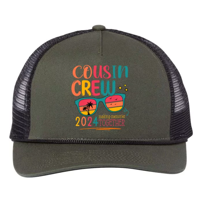 Cousin Crew 2024 Family Reunion Making Memories Matching Retro Rope Trucker Hat Cap